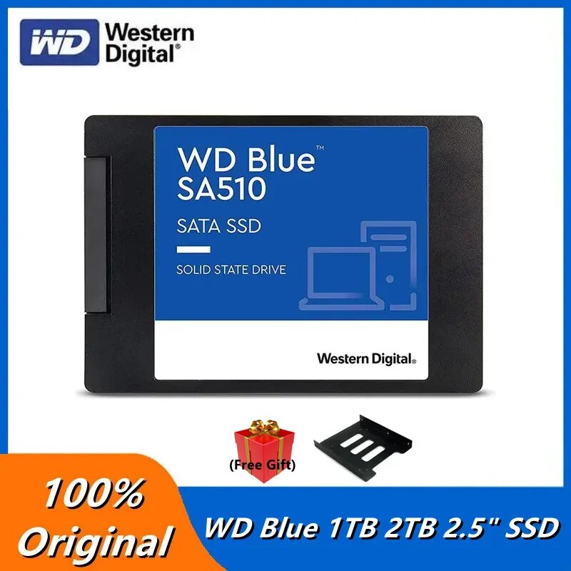 WD  ũž ƮϿ SSD, SATA III  ָ Ʈ ̺,   2.5 ġ, SA510, 1TB, 2TB, 2.5 ġ
